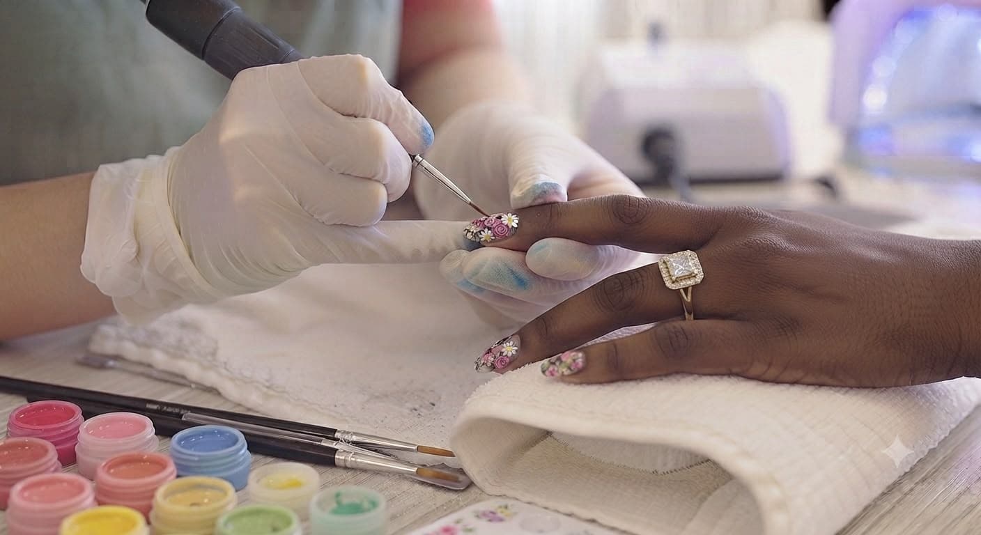 Nail Art (4 diseños con relieves)