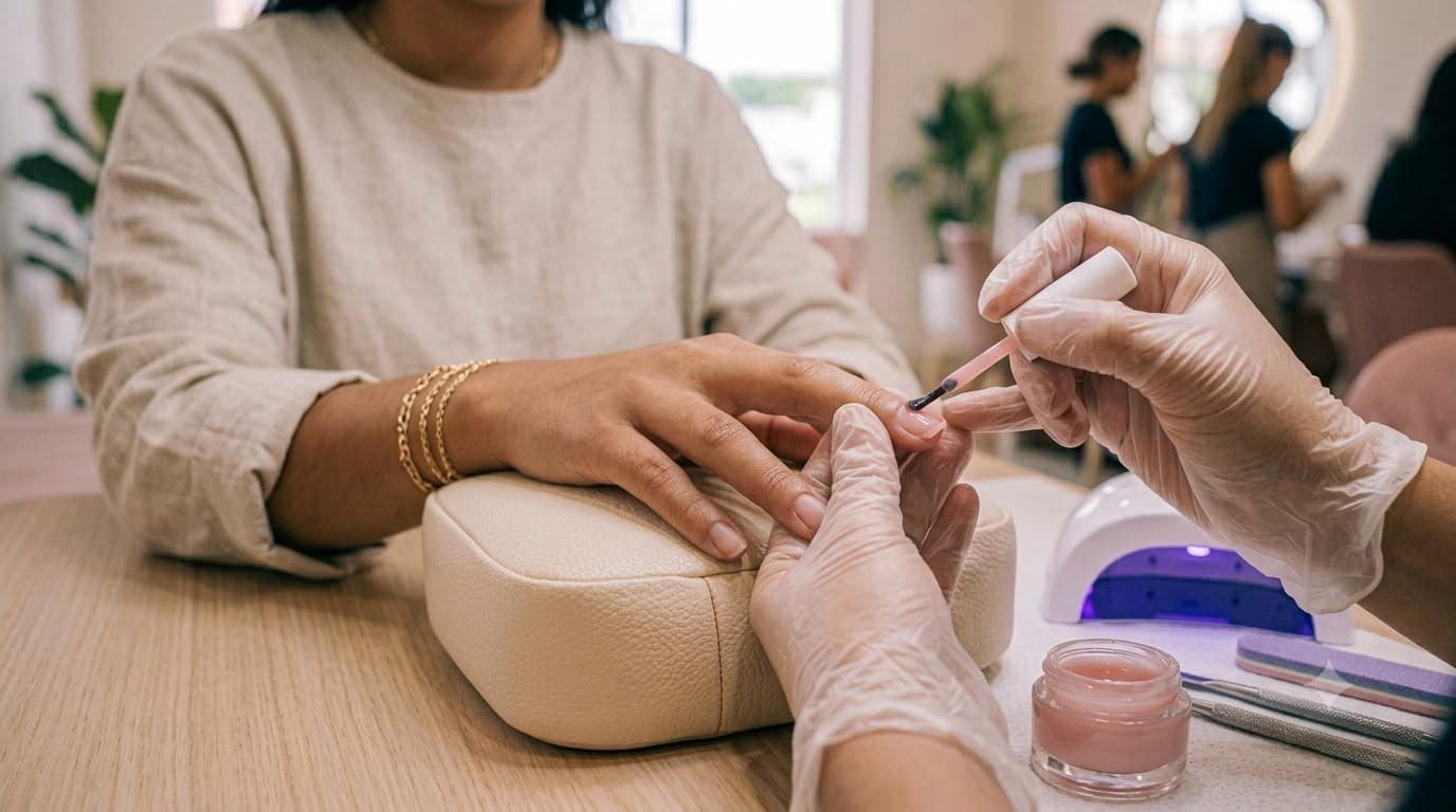 Recubrimiento de Uña Natural con Rubber.